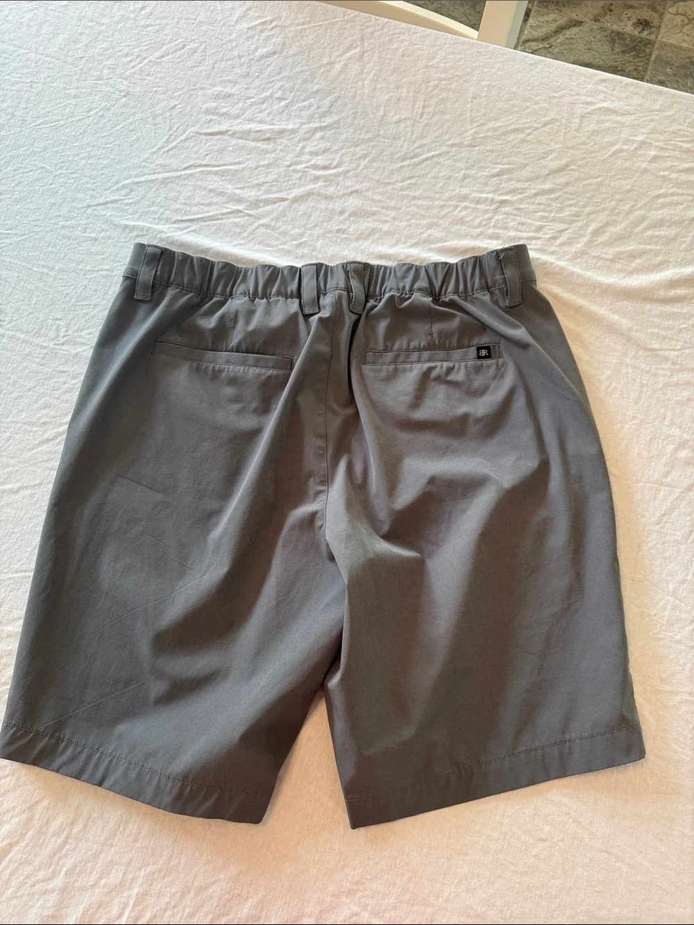 Banana Republic Flat Front Shorts Mens 34  Gray Golf beach vacation casual